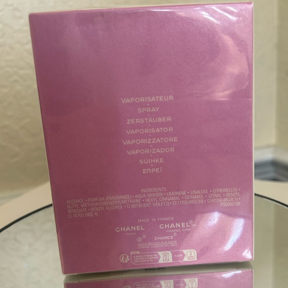 CHANEL Chance Eau de Parfum Full Size 3.4FL. OZ Sealed in Box - Picture 6 of 8